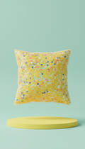 Sunbeam Yellow Confetti Throw Pillow