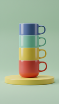Rainbow Stacking Mug Set